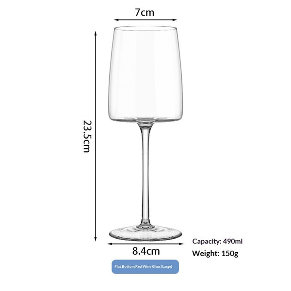 Crystal Glass Champagne Juice And Red Wine Glasses