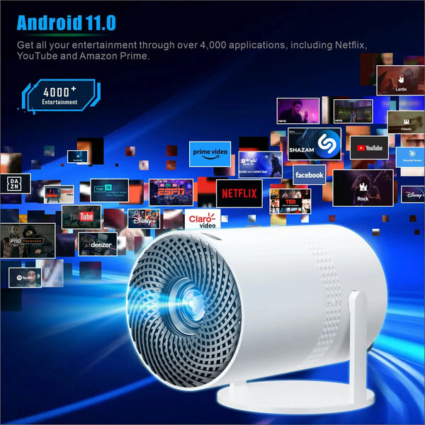 Salange P300 Mini Portable Projector 720P HD Android