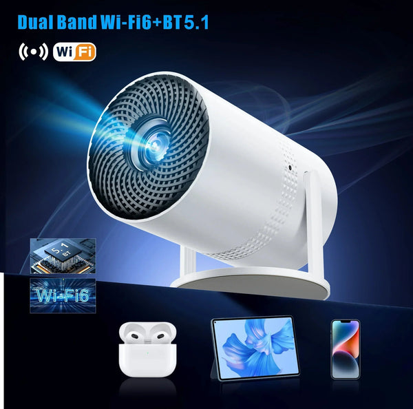 Salange P300 Mini Portable Projector 720P HD Android