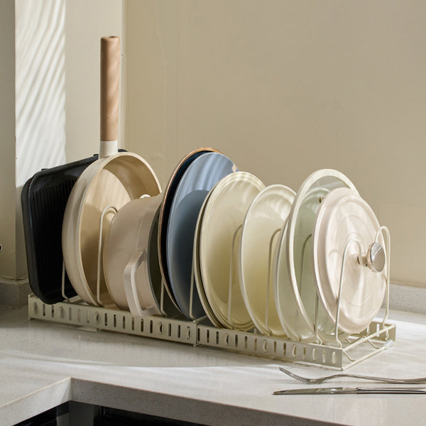 Household Kitchen Countertop Multi-functional Punch-Free Sitting Cookware Storage Rack