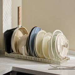 Household Kitchen Countertop Multi-functional Punch-Free Sitting Cookware Storage Rack