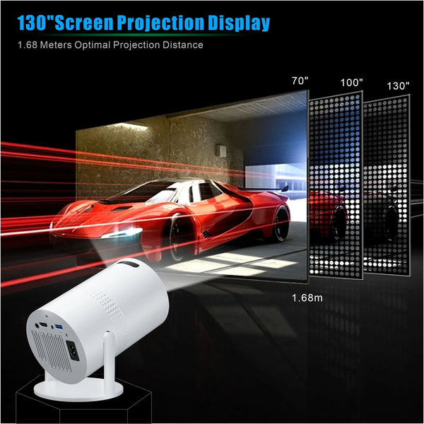 Salange P300 Mini Portable Projector 720P HD Android