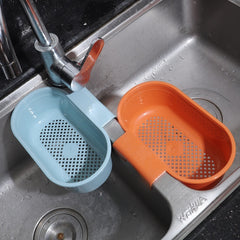 Hanging Sink Hanging Colander Kitchen Trash Can Cabinet Door Trash Rack