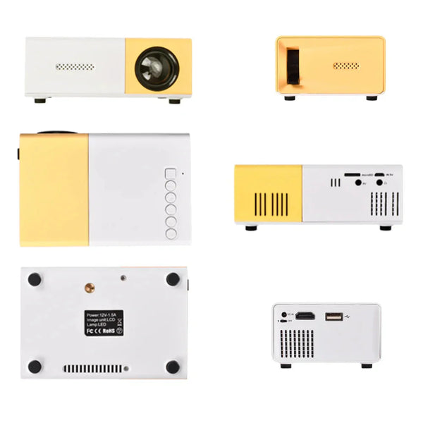 Portable Mini Projector 1080P Full HD 4K Playback